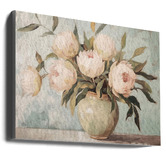 The Native Collection Peonies Flower Still Life Canvas Wall Art