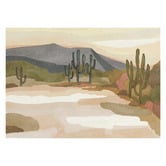 The Native Collection Rocky Hill &amp; Cactus Canvas Wall Art