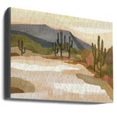 The Native Collection Rocky Hill &amp; Cactus Canvas Wall Art