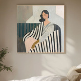 The Native Collection Woman in Recline Canvas Wall Art