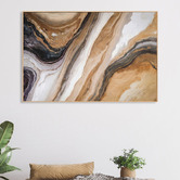 The Native Collection Marble in Warm Neutrals Canvas Wall Art