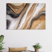 The Native Collection Marble in Warm Neutrals Canvas Wall Art