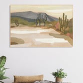 The Native Collection Rocky Hill &amp; Cactus Canvas Wall Art