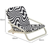Annabel Trends Hypnotic Swirl Foldable Beach Chair