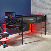 X Rocker Sanctum Mid-Sleeper Bed with Gaming Desk