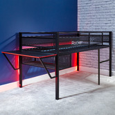 X Rocker Sanctum Mid-Sleeper Bed with Gaming Desk