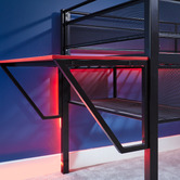 X Rocker Sanctum Mid-Sleeper Bed with Gaming Desk