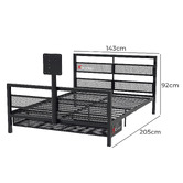 X Rocker Basecamp Gaming Double Bed with TV Mount