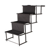 Pro Pet Care Black 4-Step Foldable Pet Stair