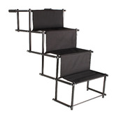 Pro Pet Care Black 4-Step Foldable Pet Stair