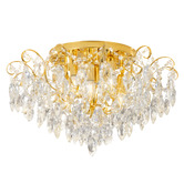 Eglo Fenoullet Crystal Semi Flush Mount Ceiling Light