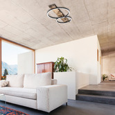 Eglo Boyal 2 Light LED Flush Mount Ceiling
