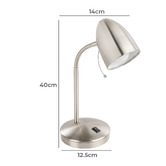 Eglo 40cm Lara USB Desk Lamp