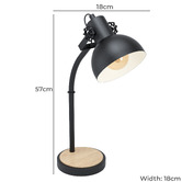 Eglo 57cm Lubenham Table Lamp