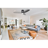 Eglo Seacliff 112cm DC Low Profile Ceiling Fan with LED Light