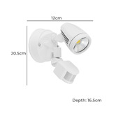 Eglo Chopper 1 Light 15W LED Outdoor Sensor Spotlight
