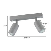 Eglo Fremantle  2 Light Outdoor Bar Spotlight