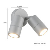 Eglo Fremantle 2 Light Outdoor Wall Spotlight