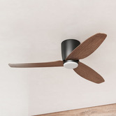 Eglo Seacliff 112cm DC Low Profile Ceiling Fan with LED Light