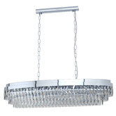 Eglo Valparaiso Cut Glass 115cm Linear Chandelier