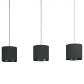 Eglo Balnario 3 Light Steel &amp; Cotton Pendant