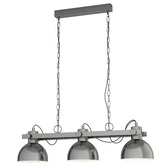 Eglo Lubenham 3 Light Steel Pendant