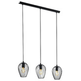 Eglo Newtown Linear Steel 3 Light Pendant