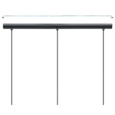 Eglo Newtown Linear Steel 3 Light Pendant