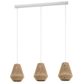 Eglo Alderney Steel 3 Light Pendant