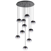 Eglo Oilella Glass 10 Light Cluster Pendant