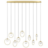 Eglo Oblong Portocolom 10 Light LED Pendant