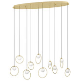 Eglo Oblong Portocolom 10 Light LED Pendant