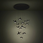 Eglo Paratebueno Steel LED 17 Light Pendant