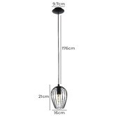 Eglo Newtown Steel Pendant Light