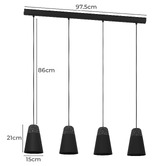 Eglo Canterras 4 Light Pendant