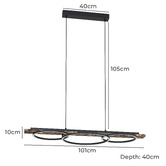 Eglo Boyal Linear Halo LED Pendant Light