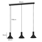 Eglo Morescana Steel 3 Light Pendant