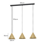 Eglo Narices Steel 3 Light Pendant