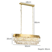Eglo Valparaiso Cut Glass 90cm Chandelier