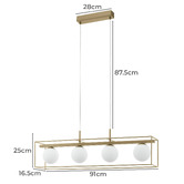 Eglo Vallaspra 4 Light Pendant