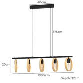 Eglo Ipsden 5 Light Pendant