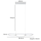 Eglo Lanacera 3 Light LED Pendant