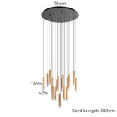 Eglo Estanerios 17 Light LED Pendant