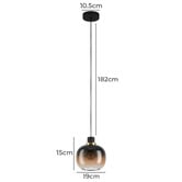 Eglo Oilella Glass  Pendant Light