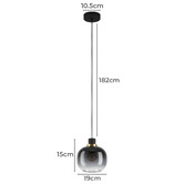 Eglo Oilella Glass  Pendant Light
