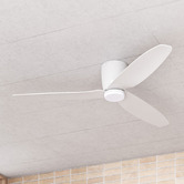 Eglo Seacliff 112cm DC Low Profile Ceiling Fan with LED Light