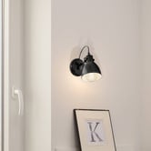 Eglo Priddy Steel Adjustable Wall Spotlight