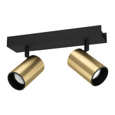 Eglo Cumaribo Steel 2 Lamp Bar Spotlight
