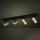 Eglo Cumaribo Steel 4 Lamp Bar Spotlight