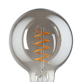 Eglo Quasar E27 Golf Ball 4W Black Dimmable 13.7cm LED Filament Bulb